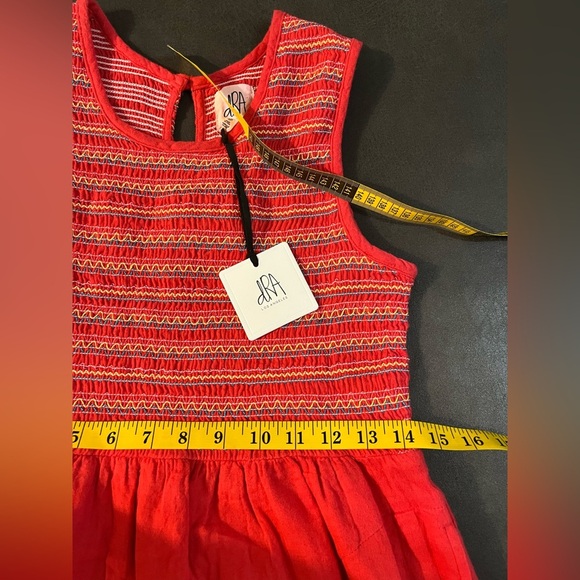 Dra Los Angeles Anthropologie Pink Gauze 100% Cotton Lined Mini Dress SP NWT - Picture 11 of 13